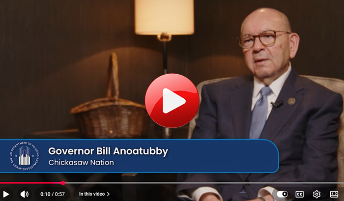Governor Bill Anoatubby, Chickasaw Nation speaks about the significance of NAHASDA Governor Bill Anoatubby, Chickasaw Nation speaks about the significance of NAHASDA