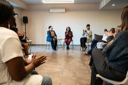 [Secretary Fudge and Congresswoman Clarke meet with Seniors at Bishop Philius & Helene Nicolas Senior Housing]