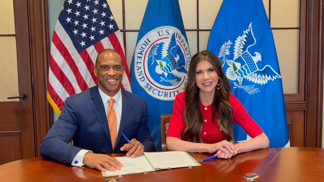 HUD Secretary Scott Turner and DHS Secretary Kristi Noem HUD Secretary Scott Turner and DHS Secretary Kristi Noem