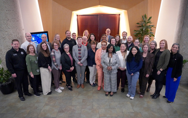 [Nov. 20, 2024. Washington, D.C. HUD, FEMA and state representatives meet to discuss the 2024 Pre-Disaster Housing Initiative. (Photo credit: Graham Haynes/FEMA)]